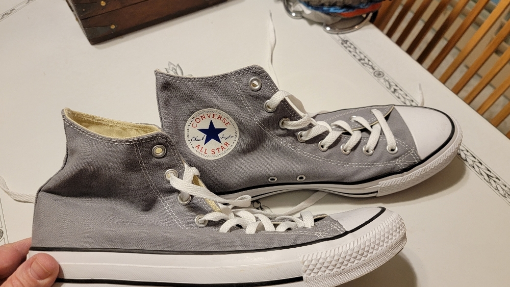 Converse size 11 grey high tops,EXCELLENT CONDITION,look at the pictures,NICE